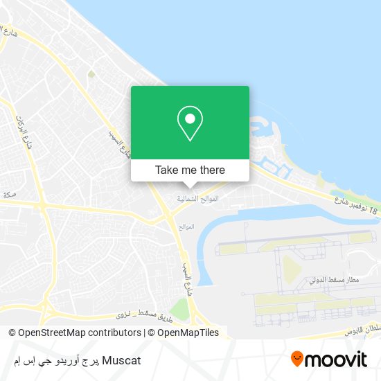 برج أوريدو جي إس إم map