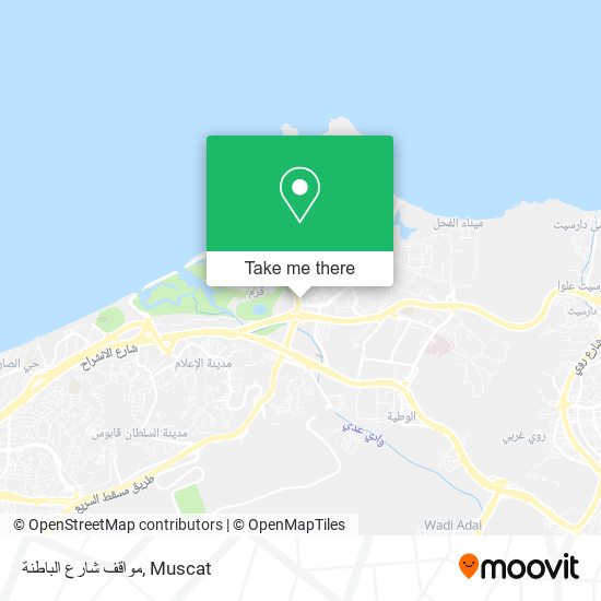 مواقف شارع الباطنة map