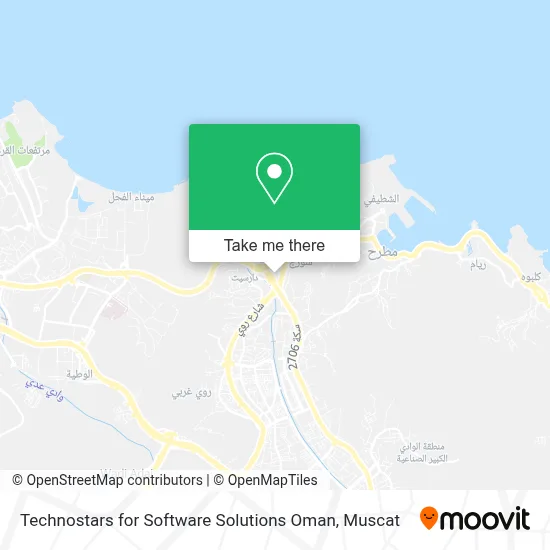 Technostars for Software Solutions Oman map