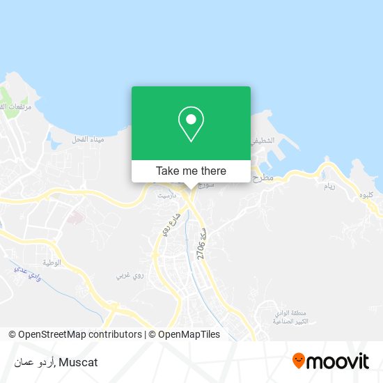 أردو عمان map