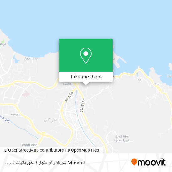 شركة راي لتجارة الكهربائيات ذ م م map