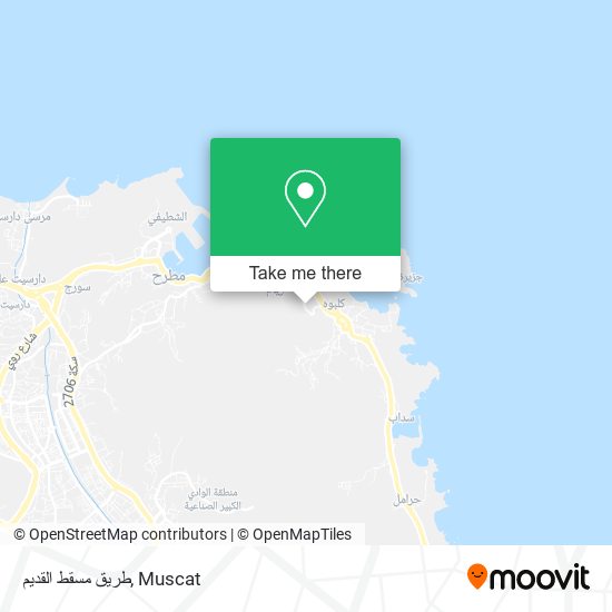 طريق مسقط القديم map
