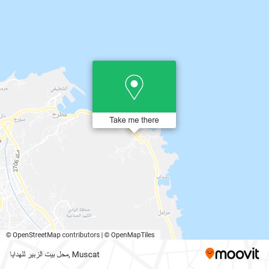 محل بيت الزبير للهدايا map