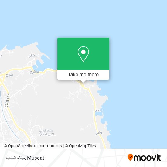 ميناء السيب map