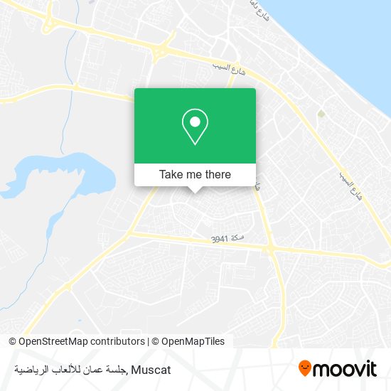 جلسة عمان للألعاب الرياضية map