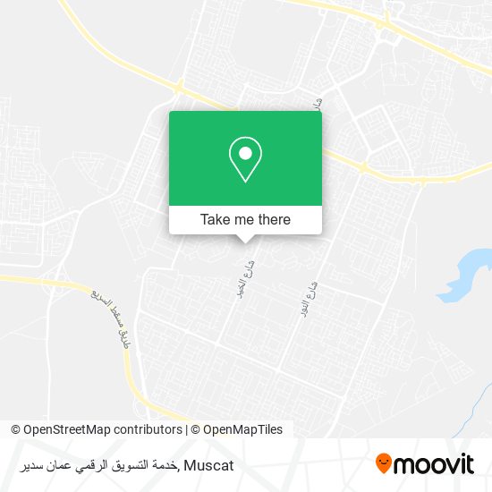 خدمة التسويق الرقمي عمان سدير map