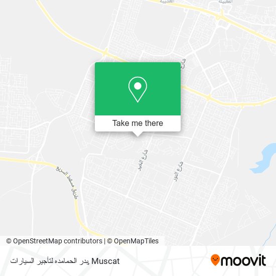 بدر الحمامده لتأجير السيارات map