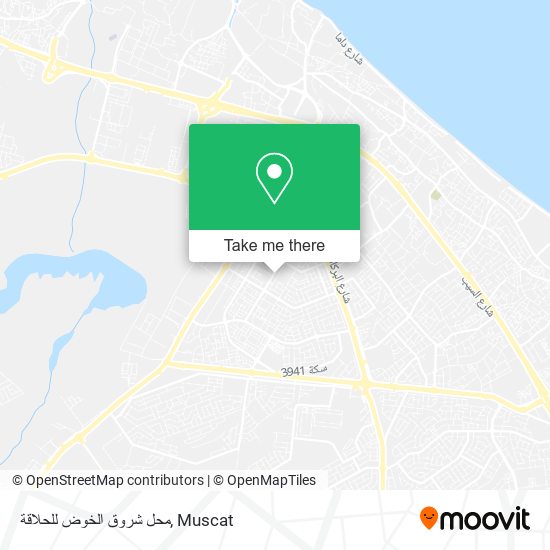 محل شروق الخوض للحلاقة map