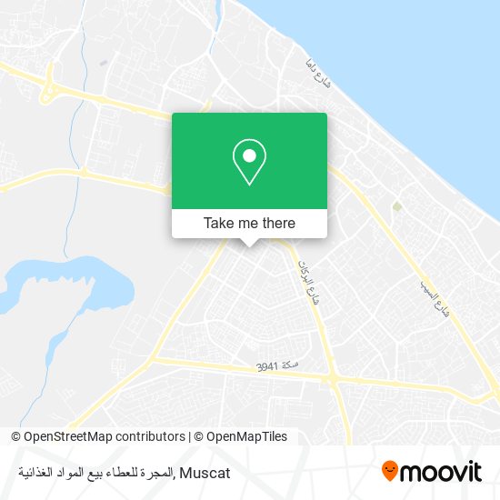 المجرة للعطاء بيع المواد الغذائية map