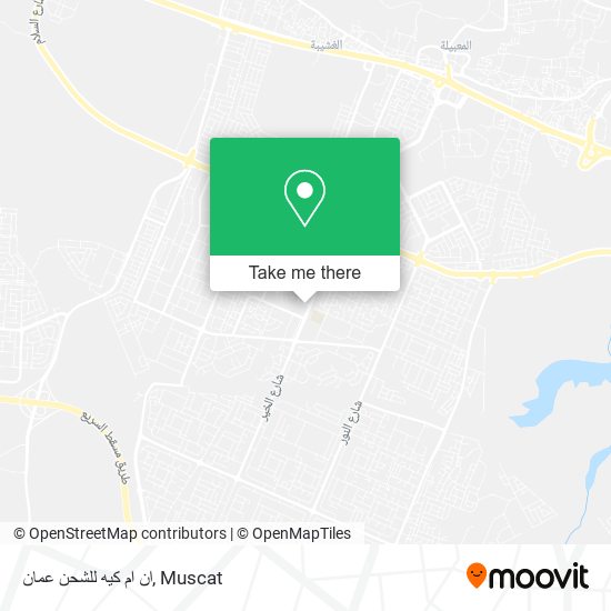 ان ام كيه للشحن عمان map