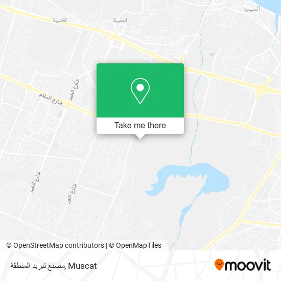 مصنع تبريد المنطقة map