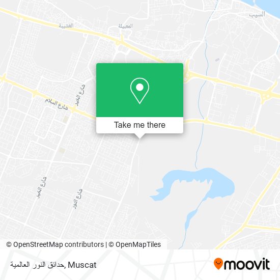 حدائق النور العالمية map