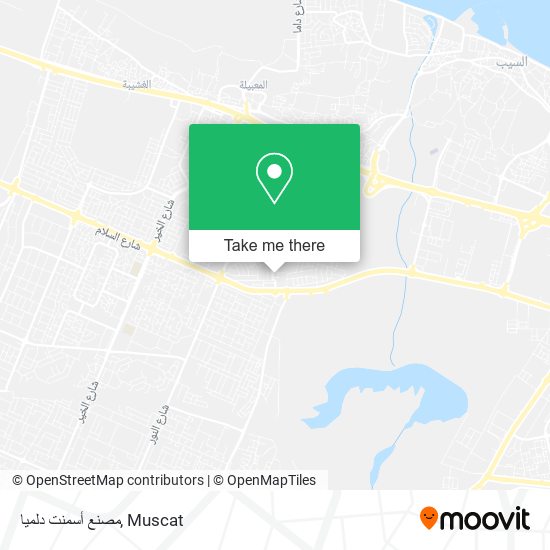 مصنع أسمنت دلميا map