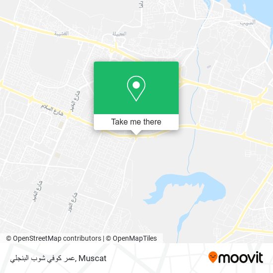 عمر كوفي شوب البنجلي map