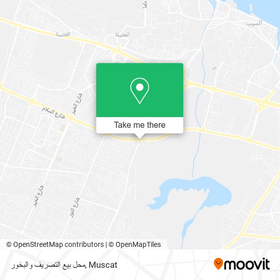 محل بيع التصريف والبخور map