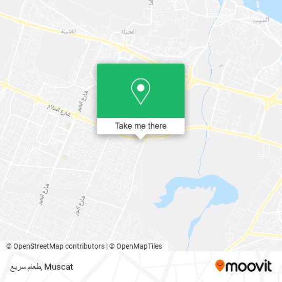 طعام سريع map