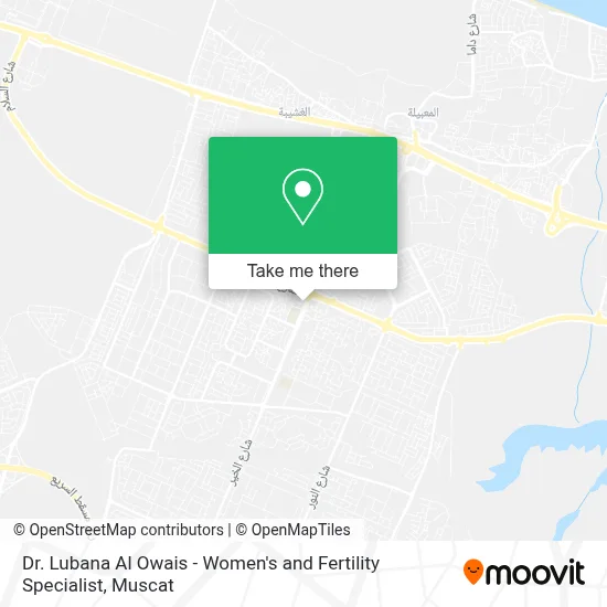 Dr. Lubana Al Owais - Women's and Fertility Specialist map