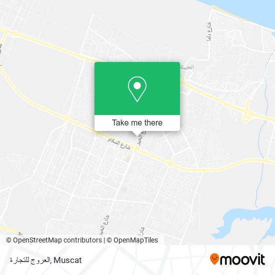 العروج للتجارة map
