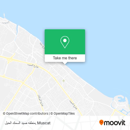 منطقه صيد السمك الحيل map