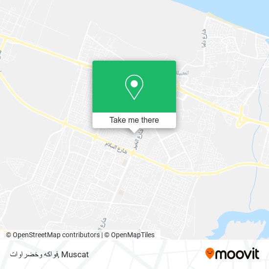 فواكه وخضراوات map