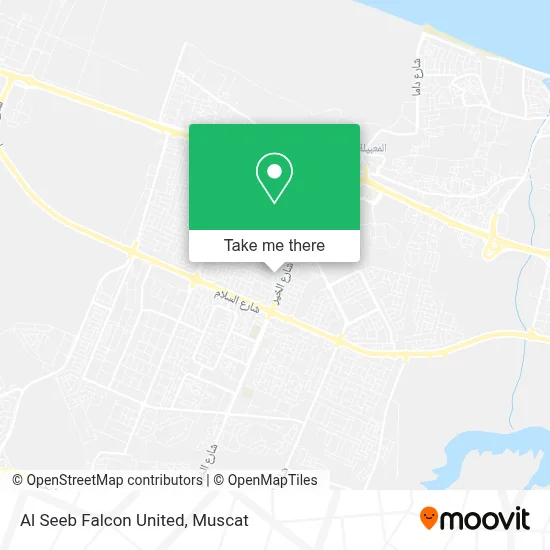 Al Seeb Falcon United map