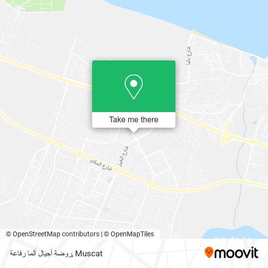 روضة أجيال ألما رفاعة map