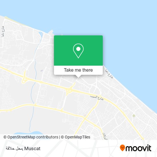 محل حلاقة map