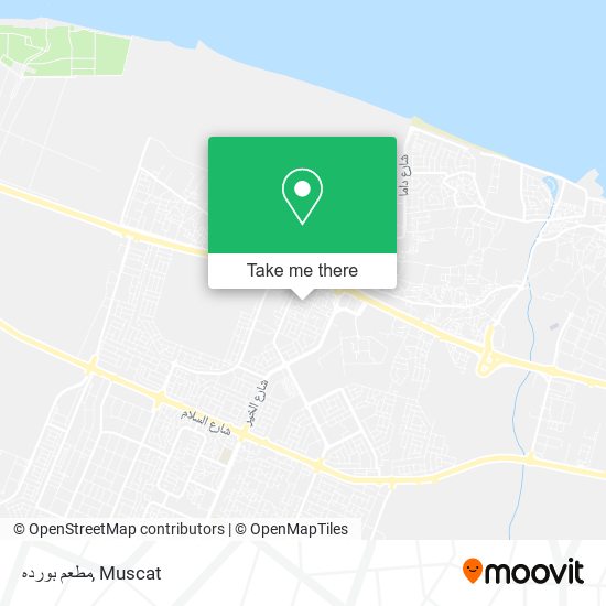 مطعم بورده map