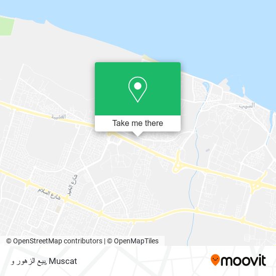 بيع الزهور و map
