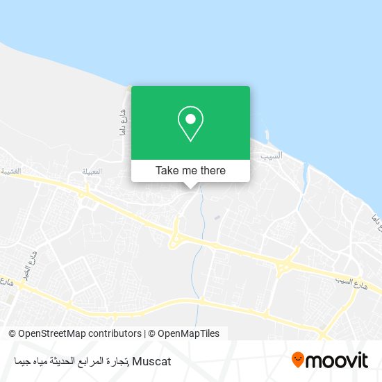 تجارة المرابع الحديثة مياه جيما map