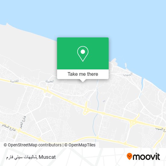 شاليهات سيتي فارم map