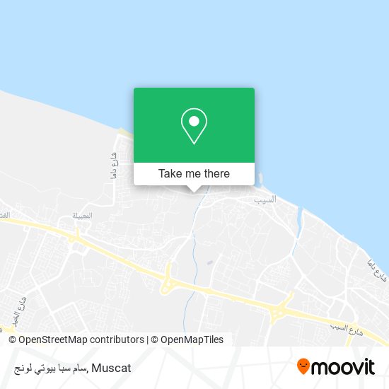 سام سبا بيوتي لونج map