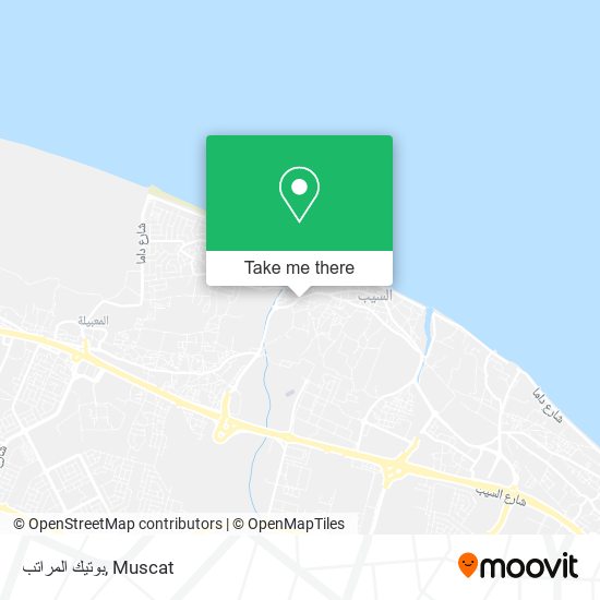 بوتيك المراتب map