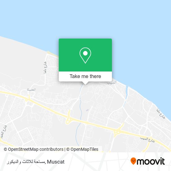 مساحة للاثاث والديكور map
