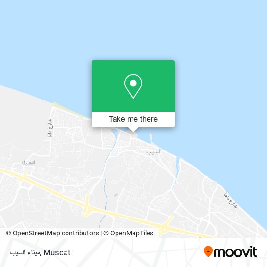 ميناء السيب map