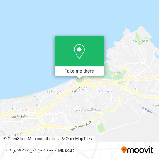 محطة شحن المركبات الكهربائية map