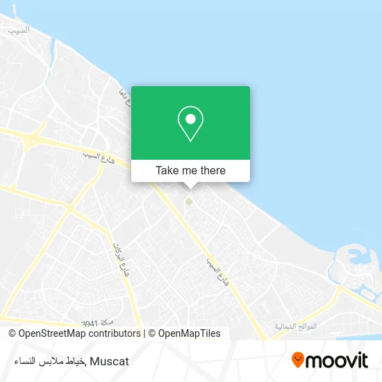 خياط ملابس النساء map