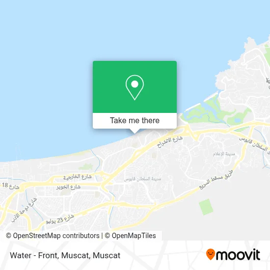 Water - Front, Muscat map