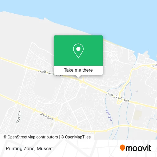 Printing Zone map