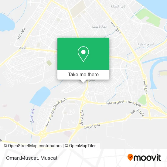 Oman,Muscat map