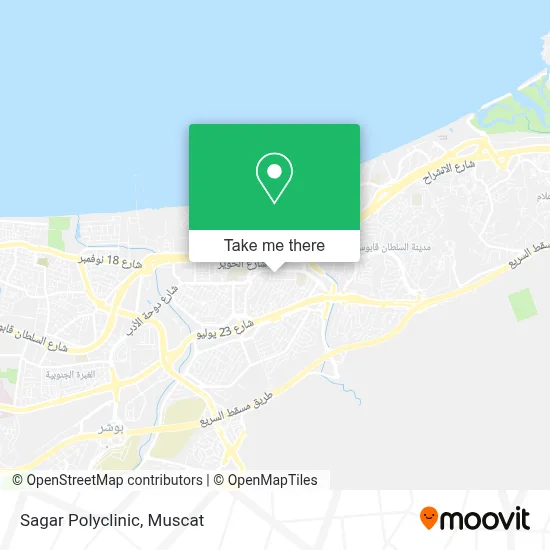 Sagar Polyclinic map