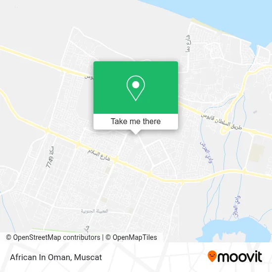 African In Oman map