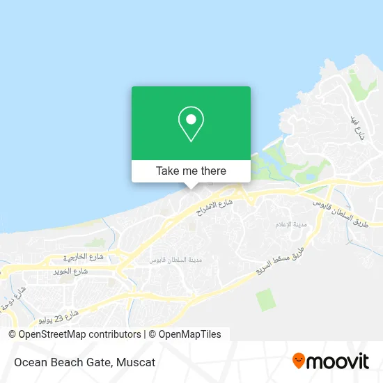 Ocean Beach Gate map