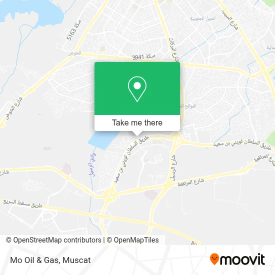 Mo Oil & Gas map