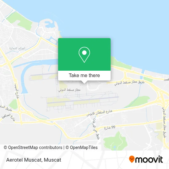 Aerotel Muscat map