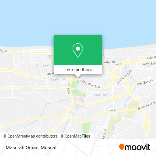 Maserati Oman map