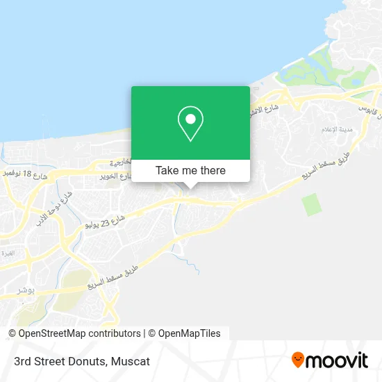 3rd Street Donuts map