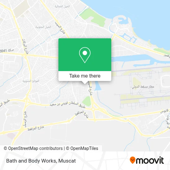 Bath and Body Works map