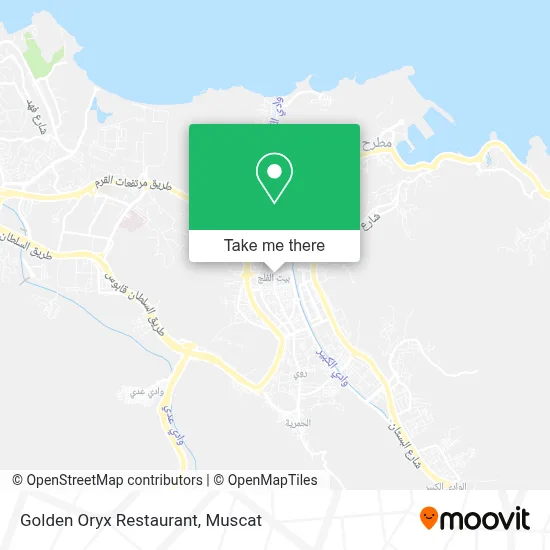 Golden Oryx Restaurant map