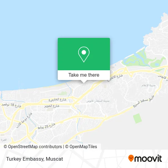 Turkey Embassy map